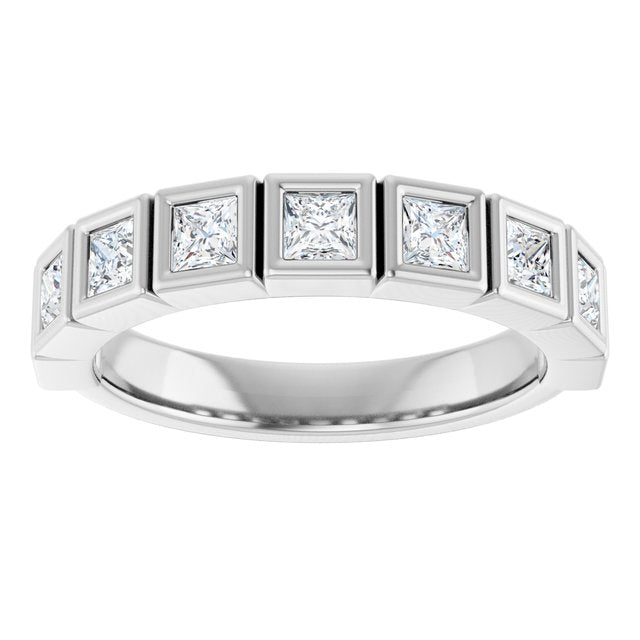 14K White 1/6 CTW Natural Diamond Anniversary Band