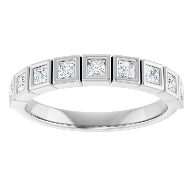 14K White 1/6 CTW Natural Diamond Anniversary Band