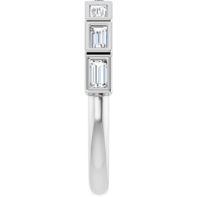 Elegant 14K White Gold Diamond Anniversary Ring with 1/6 CTW Natural Diamonds