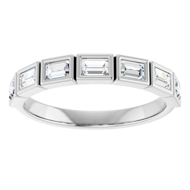 14K White 1/6 CTW Natural Diamond Anniversary Band