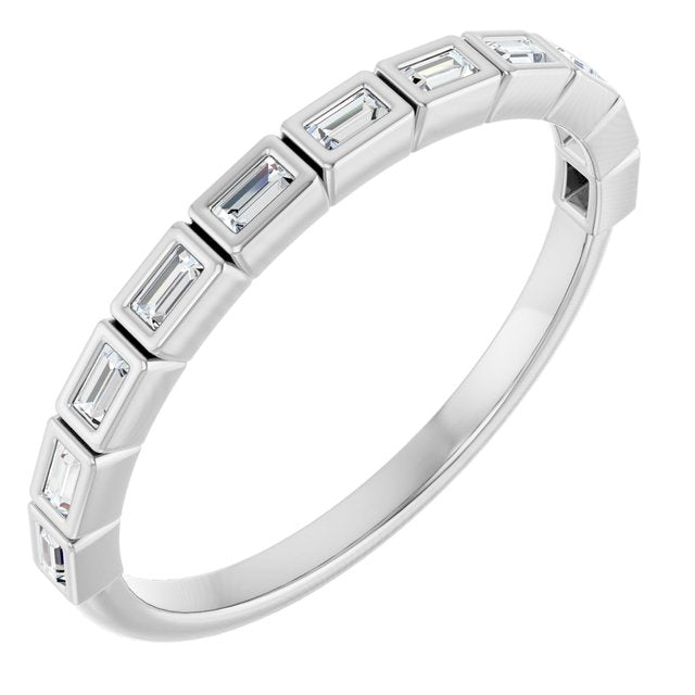 Elegant 14K White Gold Diamond Anniversary Ring with 1/6 CTW Natural Diamonds