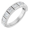 Elegant 14K White Gold Diamond Anniversary Ring with 1/6 CTW Natural Diamonds