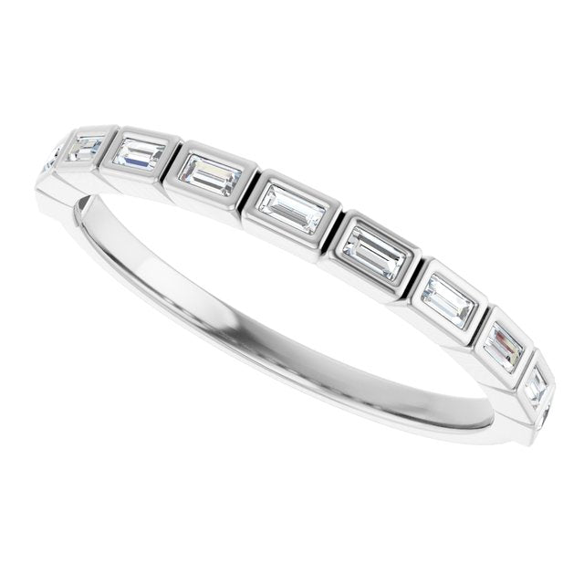 14K White 1/6 CTW Natural Diamond Anniversary Band