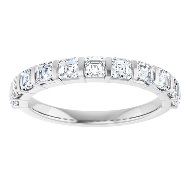 14K Rose 5/8 CTW Natural Diamond Anniversary Band