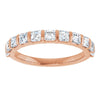 14K Rose 5/8 CTW Natural Diamond Anniversary Band