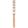 14K Rose Gold Asscher-Cut Diamond Anniversary Ring with 5/8 CTW