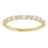 14K Rose 5/8 CTW Natural Diamond Anniversary Band