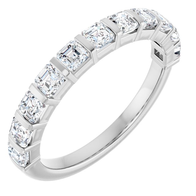 14K Rose 5/8 CTW Natural Diamond Anniversary Band