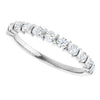 14K Rose 5/8 CTW Natural Diamond Anniversary Band