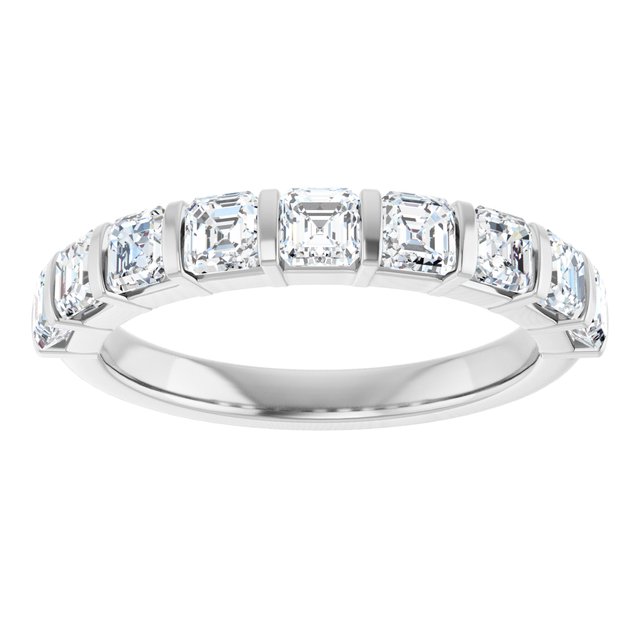 14K Rose 5/8 CTW Natural Diamond Anniversary Band