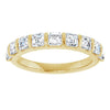 14K Rose 5/8 CTW Natural Diamond Anniversary Band