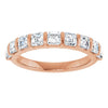 14K Rose 5/8 CTW Natural Diamond Anniversary Band