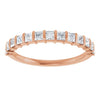 14K Rose 5/8 CTW Natural Diamond Anniversary Band