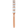 14K Rose Gold Asscher-Cut Diamond Anniversary Ring with 5/8 CTW