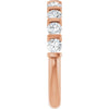 14K Rose Gold Asscher-Cut Diamond Anniversary Ring with 5/8 CTW