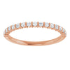 14K Rose Gold Asscher-Cut Diamond Anniversary Ring with 5/8 CTW