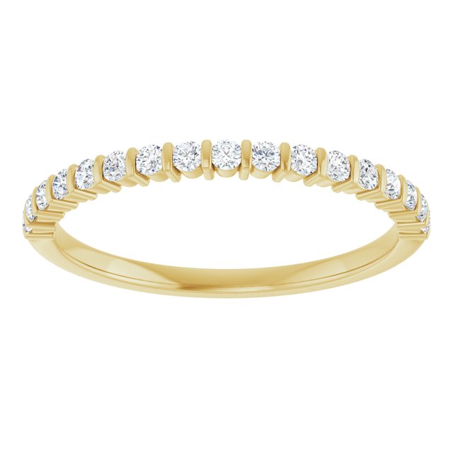 14K Rose 5/8 CTW Natural Diamond Anniversary Band