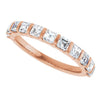 14K Rose 5/8 CTW Natural Diamond Anniversary Band