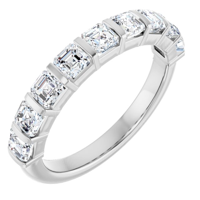 14K Rose 5/8 CTW Natural Diamond Anniversary Band