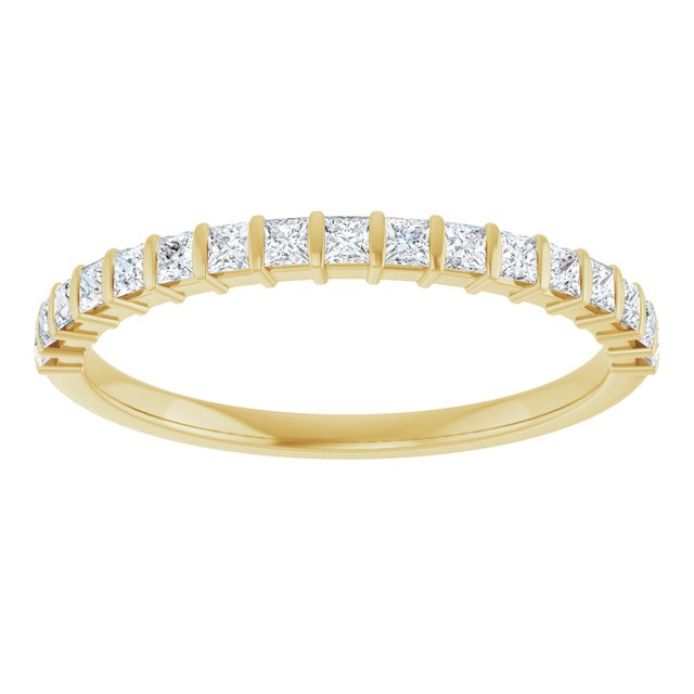 14K Rose 5/8 CTW Natural Diamond Anniversary Band