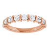 14K Rose Gold Asscher-Cut Diamond Anniversary Ring with 5/8 CTW