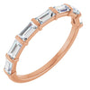 14K Rose Gold Asscher-Cut Diamond Anniversary Ring with 5/8 CTW