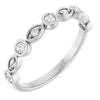 14K Rose 3/8 CTW Natural Diamond Anniversary Band