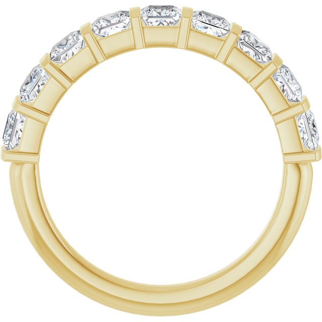 14K Rose 5/8 CTW Natural Diamond Anniversary Band