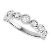 14K Rose 3/8 CTW Natural Diamond Anniversary Band