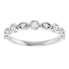 14K Rose 3/8 CTW Natural Diamond Anniversary Band