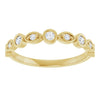 14K Rose 3/8 CTW Natural Diamond Anniversary Band