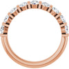 14K Rose Gold Asscher-Cut Diamond Anniversary Ring with 5/8 CTW