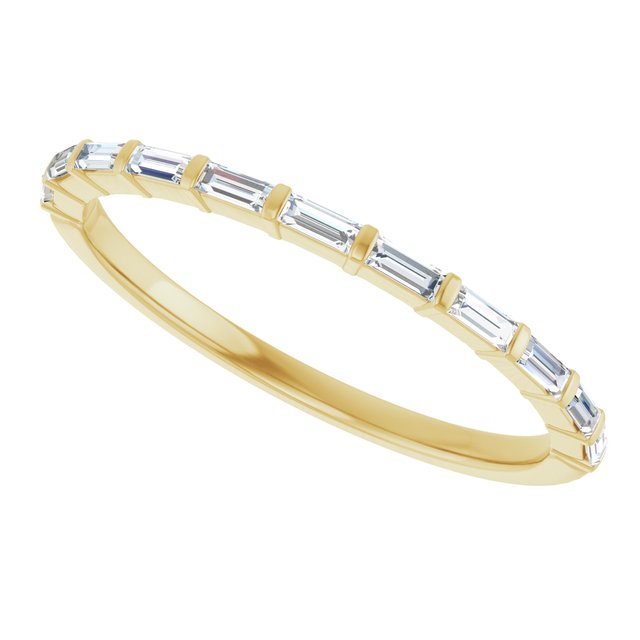 14K Rose 5/8 CTW Natural Diamond Anniversary Band