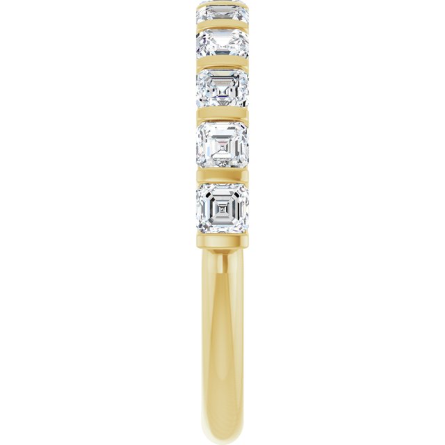 14K Rose Gold Asscher-Cut Diamond Anniversary Ring with 5/8 CTW