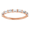 14K Rose 5/8 CTW Natural Diamond Anniversary Band