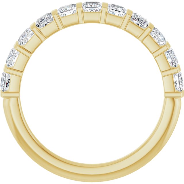 14K Rose Gold Asscher-Cut Diamond Anniversary Ring with 5/8 CTW