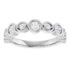 14K Rose 3/8 CTW Natural Diamond Anniversary Band