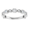 14K Rose 3/8 CTW Natural Diamond Anniversary Band