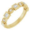 14K Rose 3/8 CTW Natural Diamond Anniversary Band