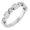 14K Rose 3/8 CTW Natural Diamond Anniversary Band