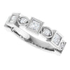 14K Rose 3/8 CTW Natural Diamond Anniversary Band