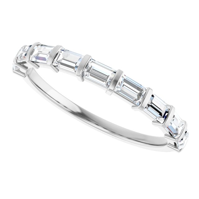 14K Rose 5/8 CTW Natural Diamond Anniversary Band