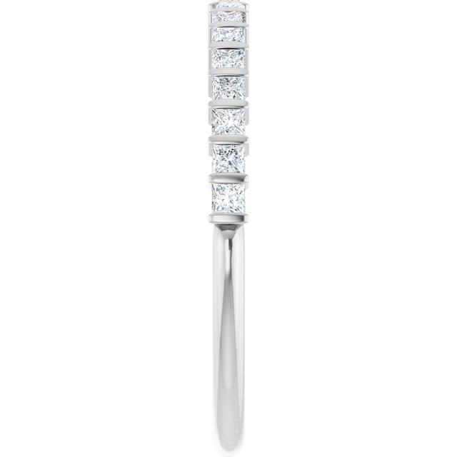 14K Rose 5/8 CTW Natural Diamond Anniversary Band