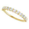 14K Rose 5/8 CTW Natural Diamond Anniversary Band