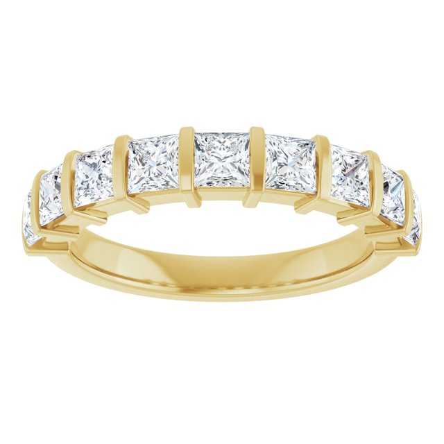 14K Rose 5/8 CTW Natural Diamond Anniversary Band