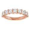 14K Rose 5/8 CTW Natural Diamond Anniversary Band