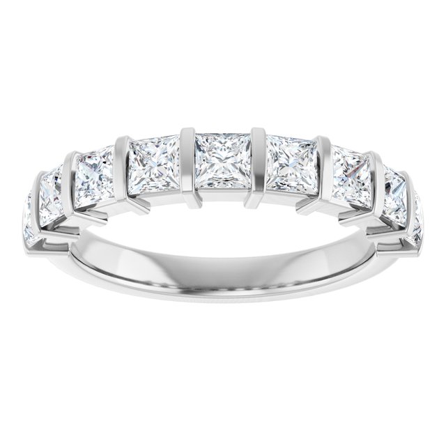 14K Rose 5/8 CTW Natural Diamond Anniversary Band