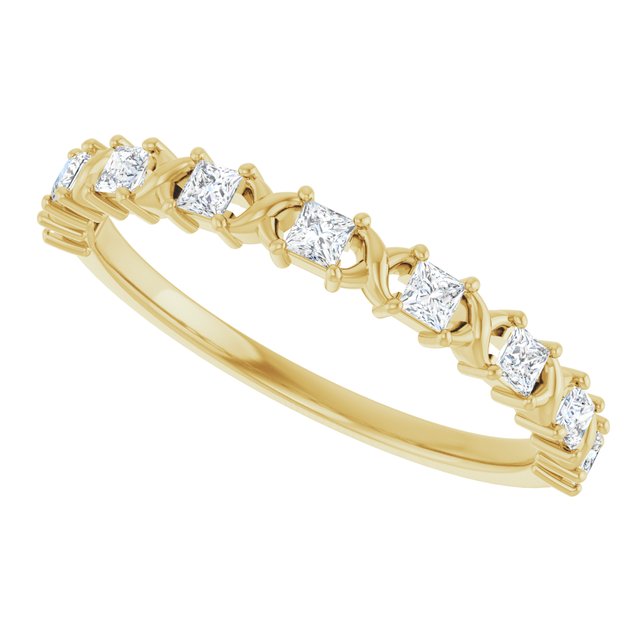 14K Rose 1/2 CTW Natural Diamond Anniversary Band