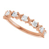 14K Rose 1/2 CTW Natural Diamond Anniversary Band