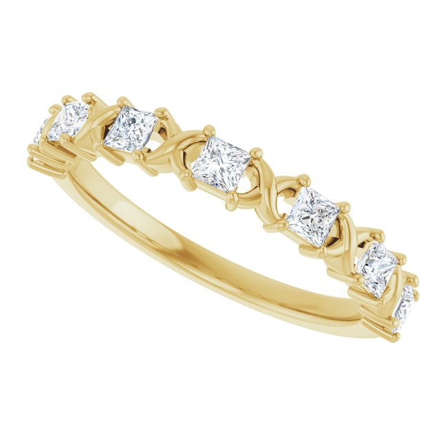 14K Rose 1/2 CTW Natural Diamond Anniversary Band